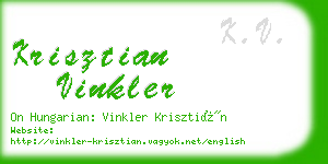 krisztian vinkler business card